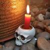 Halloween Skull Skeletal Lamp Skull Hand Candlestick Ornaments Skeleton Ghost Led Candle Flame Light Lamp Home Party Bar Decor
