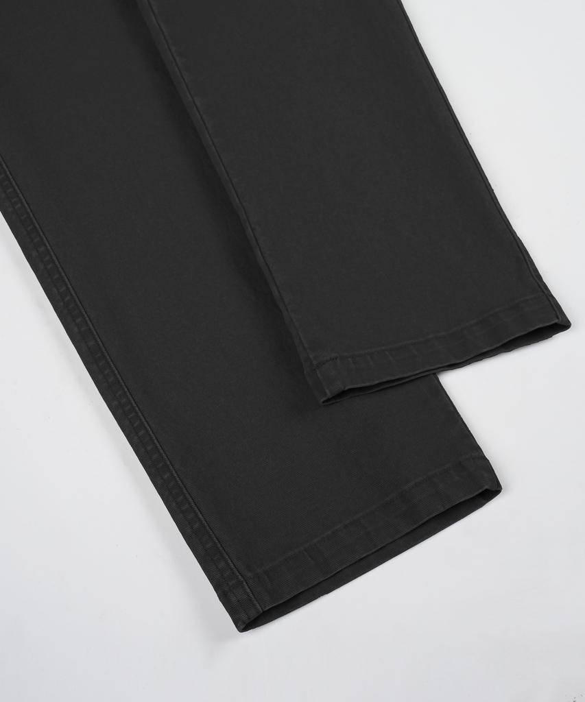 BIRBANTE Хлопковые брюки чинос со спандексом, garment-washed - Черный