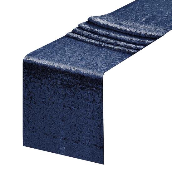 Скатерть с пайетками 12x71 дюймов Блестящая скатерть Украшение праздничного стола