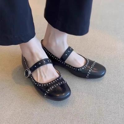 Новые стильные модные женские туфли в стиле ретро, мягкие мокасины, удобные туфли Мэри Джейн на плоской подошве, удобная и элегантная женская обувь