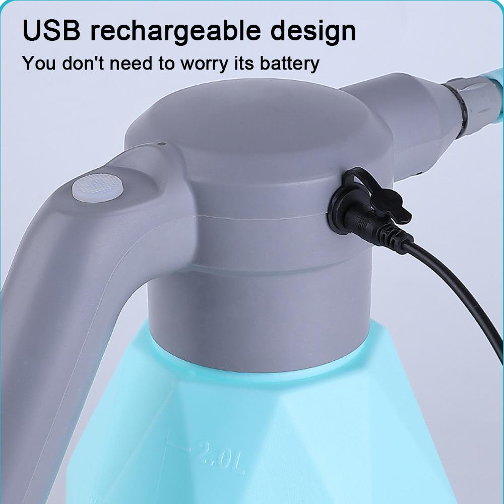 Двойной режим USB перезаряжаемый электрический распылитель для растений, автоматическая домашняя и садовая лейка