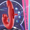 Вибраторы точки G со стимуляцией клитора для женщин с 5 облизываниями языка 7 режимами вибрации 7 режимами поглаживания Вибратор-дилдо Секс для женщин