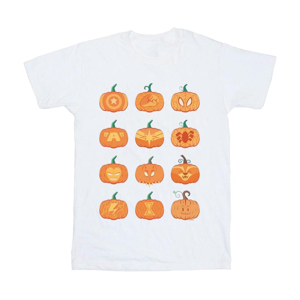 Marvel Womens/Ladies Avengers Halloween Pumpkin Cotton Boyfriend T-Shirt