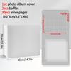5-15 Grid Binder Photocard Holder 10-90pcs Inner Page Large Capacity Photo Album Idol Card Collect Book Poka Cards Binder Album
