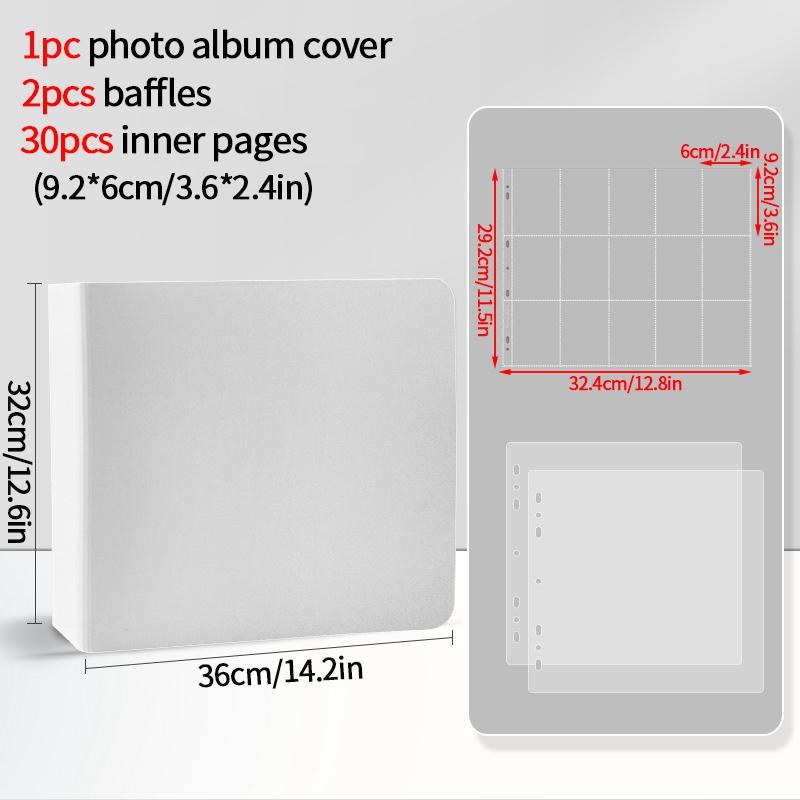 5-15 Grid Binder Photocard Holder 10-90pcs Inner Page Large Capacity Photo Album Idol Card Collect Book Poka Cards Binder Album
