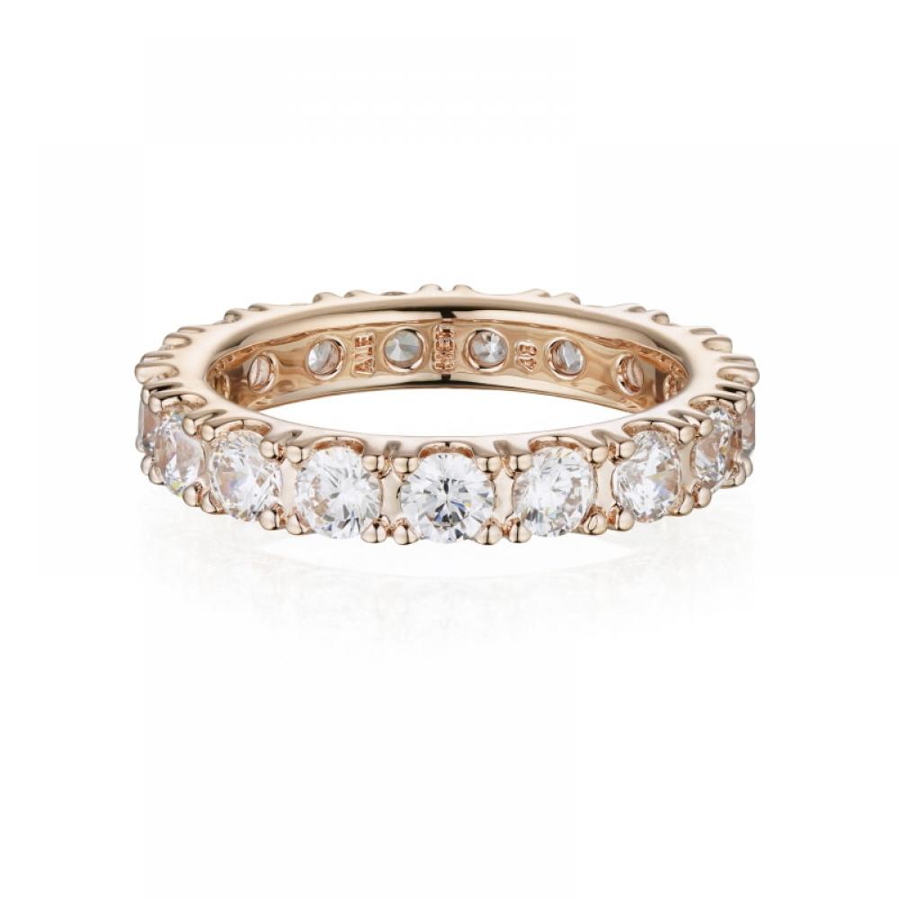Кольцо Pandora 180050c01 Timeless Sparkling Raw Eternity Rose