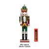 Retail 30cm Antique Pattern Christmas Soldier Nutcracker Dolls Traditional Xmas Decoration