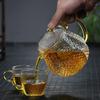 High Borosilicate Glass Teapot Household Temperature Resistance Hammer Pattern Kung Fu Tea Set Filter Bubble