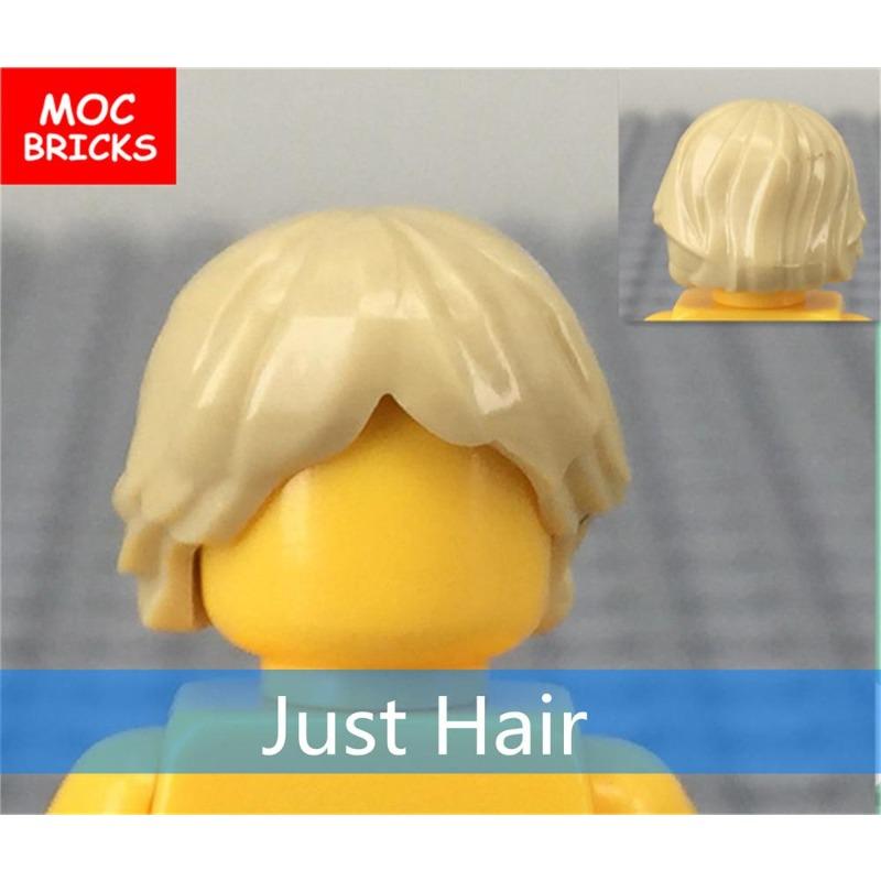 10 шт./лот Кирпичики MOC Мужские прически Модель Фигурка Игрушка Детские Образовательные Строительные Блоки Собранные Игрушки
