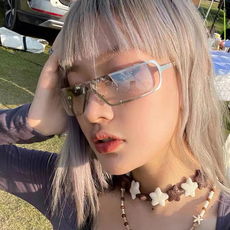 Квадратные женские солнцезащитные очки Винтажные прямоугольные линзы Женские очки от солнца Мужские Ретро Очки Солнцезащитные очки с будущими технологиями Очки