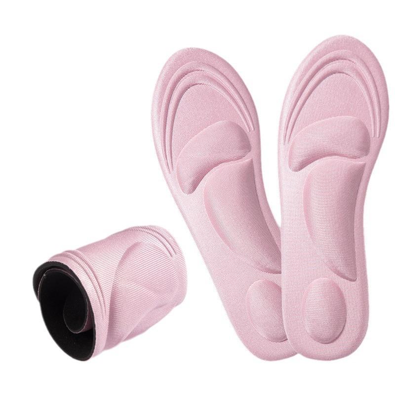 5D Non-Slip Breathable Sports Insoles for Men and Women, Shock-Absorbing, Massage Comfort, Arch Support, Ultra-Soft Sole for Military Training.