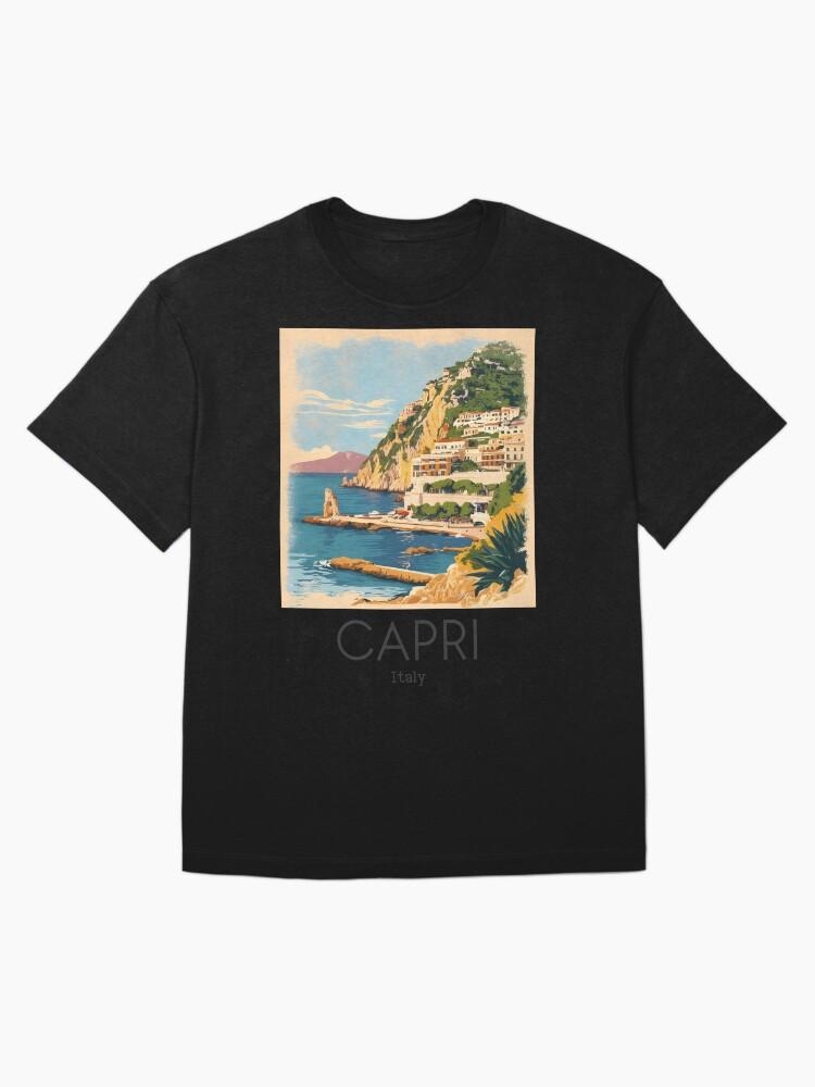 Peppino di Capri A Vintage Illustration of Capri - Italy Oversized T-Shirt