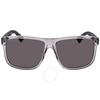 Grey Rectangular Polarized Men S SunglaSSeS gg0010S 004 58