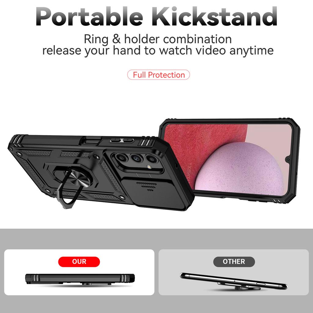 Для Samsung Galaxy A14 a14 5G чехол Броня противоударный автомобильный чехол-подставка для телефона Samsung A 14 14A 5G слайд-камера защитная задняя крышка