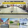 Cable Protector Ramp, 5 Packs 2 Channels Speed Bump Hump, Rubber Modular Speed Bump Rated 11000 LBS Load Capacity, Protective Wire Cord Ramp Driveway