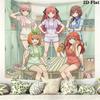 The Quintessential Quintuplets Wall Tapestry Aesthetic Wall Hanging Printed Fabric Blanket Decorative Tapestries for Bedroom Living Room Home Decor