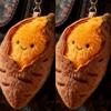 Sweet Potato Plush Keychain Skin-Friendly Plush Doll Keychain Handbag Key Chain  Cartoon Keychain Pendant For Girls