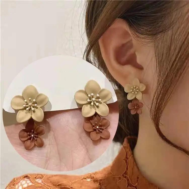 Copper Needle Vintage Green Crystal Butterfly Drop Earrings for Women Jewelry New Trending Luxury Zircon Women's Earrings