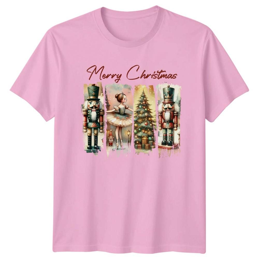 Merry Christmas Nutcracker Ballerina Holidays Christmas Unisexs Unisexs Graphic Tee
