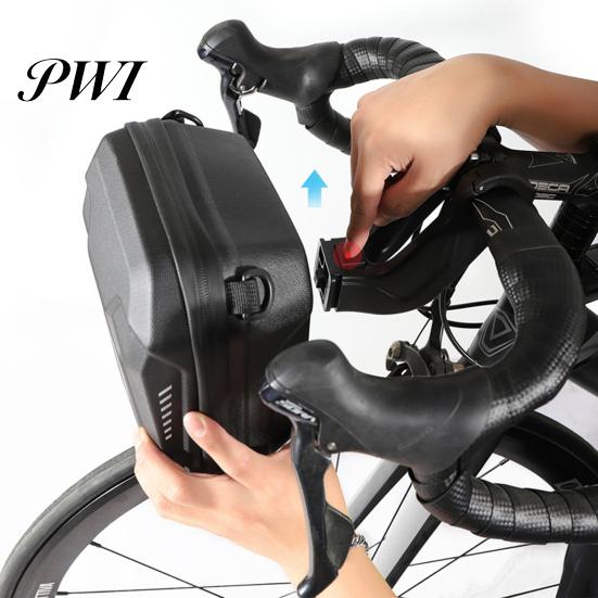 Bicycle Front Bag WILD MAN-E8 Handlebar Waterproof Universal Hard Shell Beam Storage Pouch for Mountain Bike