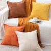 Домашний декор INS Style Corduroy Striped Наволочка Solid Color 45CM Throw Наволочка Classic Наволочка для дивана/кровати