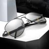 Хромированные поляризованные солнцезащитные очки UV400 стиль пилот линзы меняющие цвет мужские антибликовые очки для вождения очки
