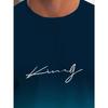 Vibrant Gradient King Graphic Print T-Shirt - Short Sleeve Crew Neck Casual Breathable Moisture-Wicking Summer Outdoor Essential for Men