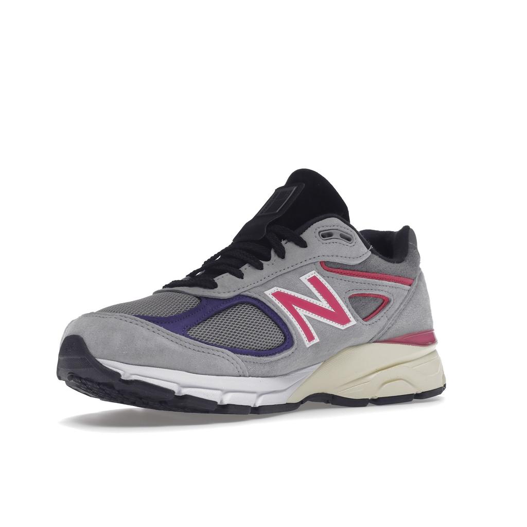 Kith x United Arrows & Sons x New Balance 990v4 Сделано в США Унисекс Кроссовки Серый Розовый M990KT4
