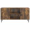 TV Stand Smoked Oak 102 x 34.5 x 50 cm Particleboard