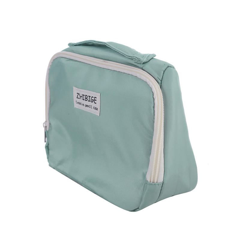 Большая вместительная сумка для ручек, черный простой японский пенал, канцелярские сумки для хранения, женские косметички