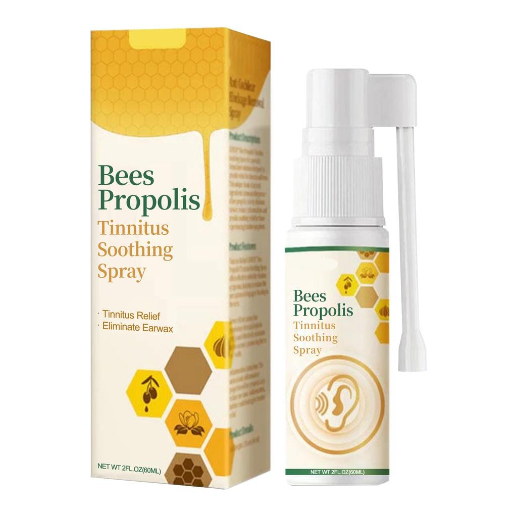 Propolis Spray For Tinnitus Cares, Relieves Tinnitu, Ear Discomfort, Clean Earwax Ear Drops 60ml