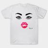 Футболка женская футболка с ресницами и губами Harajuku Печать Кавайи футболка Летний короткий рукав женский футболка Top Tee
