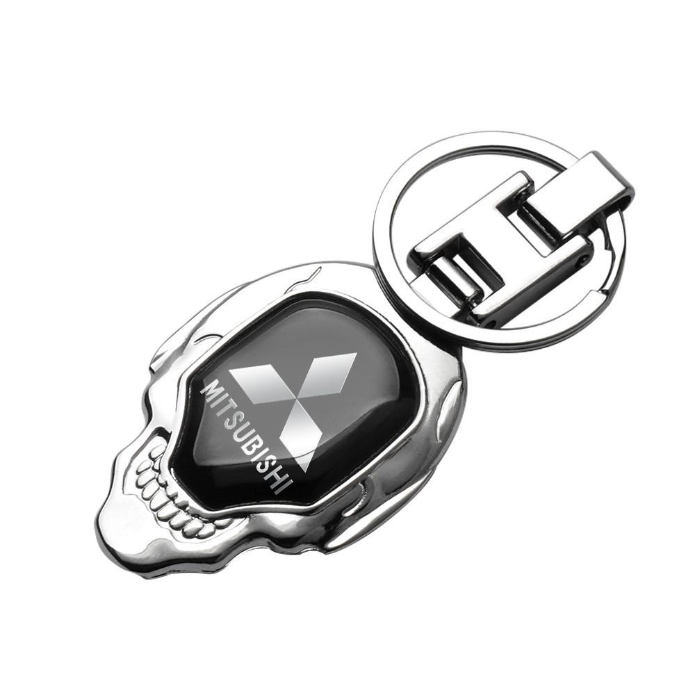 Car Metal Keychain Key Strap Gift Pendant Key Ring Key Holder Accessories For Mitsubishi Lancer Asx Outlander Pajero L200 Galant