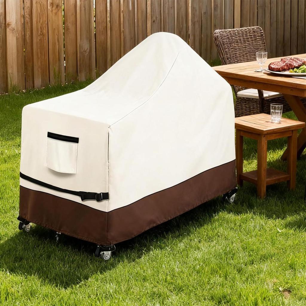 Чехол для гриля BBQ 60 дюймов Водонепроницаемый Прочный Портативный Домашние принадлежности Чехол для газового гриля Для улицы Пропановый Угольный Стол Тележка Яма