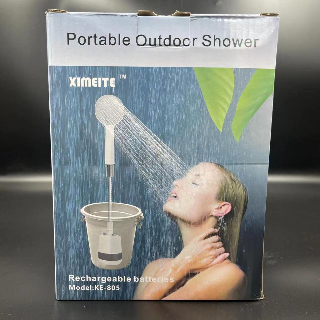 USB Rechargeable Portable Electric Shower Head for Outdoor and Dorm Use