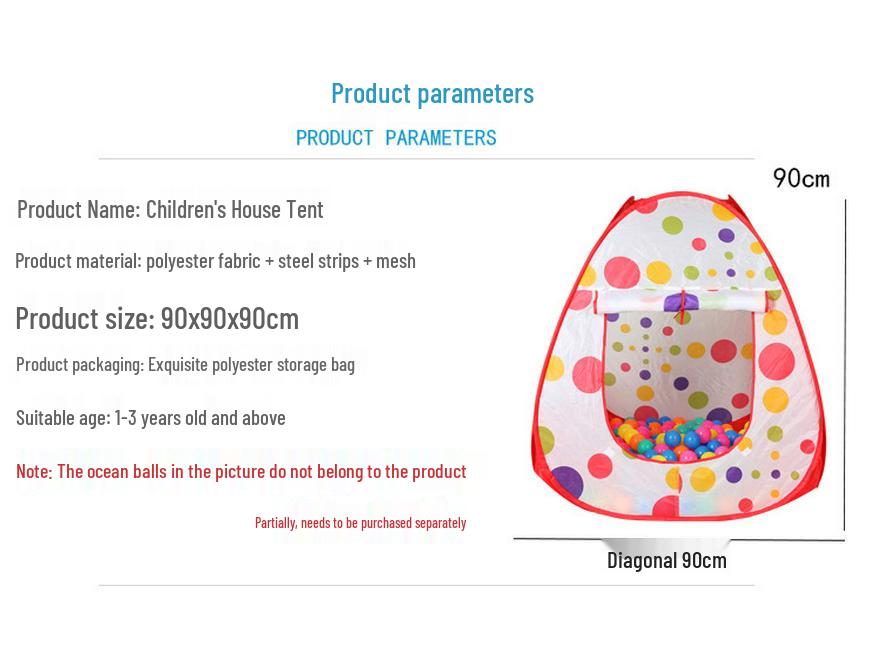 Игровой набор «Юрта 3-в-1» для детей, палатка и туннель для использования в помещении/на улице