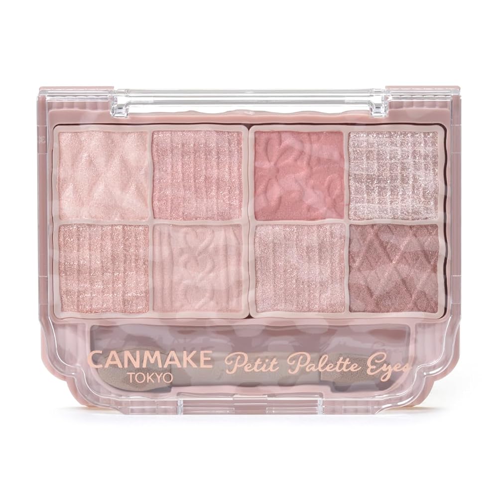CANMAKE Petit Palette Eyes 01 Сливовый Цветок 2.0г Палетка теней для век Розово-бежевая