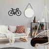 Bike Bicycle Metal Wall Art - Laser Cut Vintage Wall Sign, Metal Bike Décor for Living Room/Home, Stylish Wall Sticker
