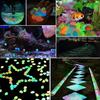 300pcs Luminous Stones,Glow Pebble,Fluorescent Pebbles,Decoration Stones,Colorful Luminous Aquarium,Outdoor Garden Aquarium