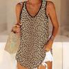 3D майки с леопардовым принтом для женщин для тренировок, йоги, спортзала, летние спортивные футболки с принтом, жилеты больших размеров