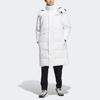Adidas Terrex Series однотонный логотип свободный теплый длинный пуховик с капюшоном унисекс верхняя одежда белый HM9707