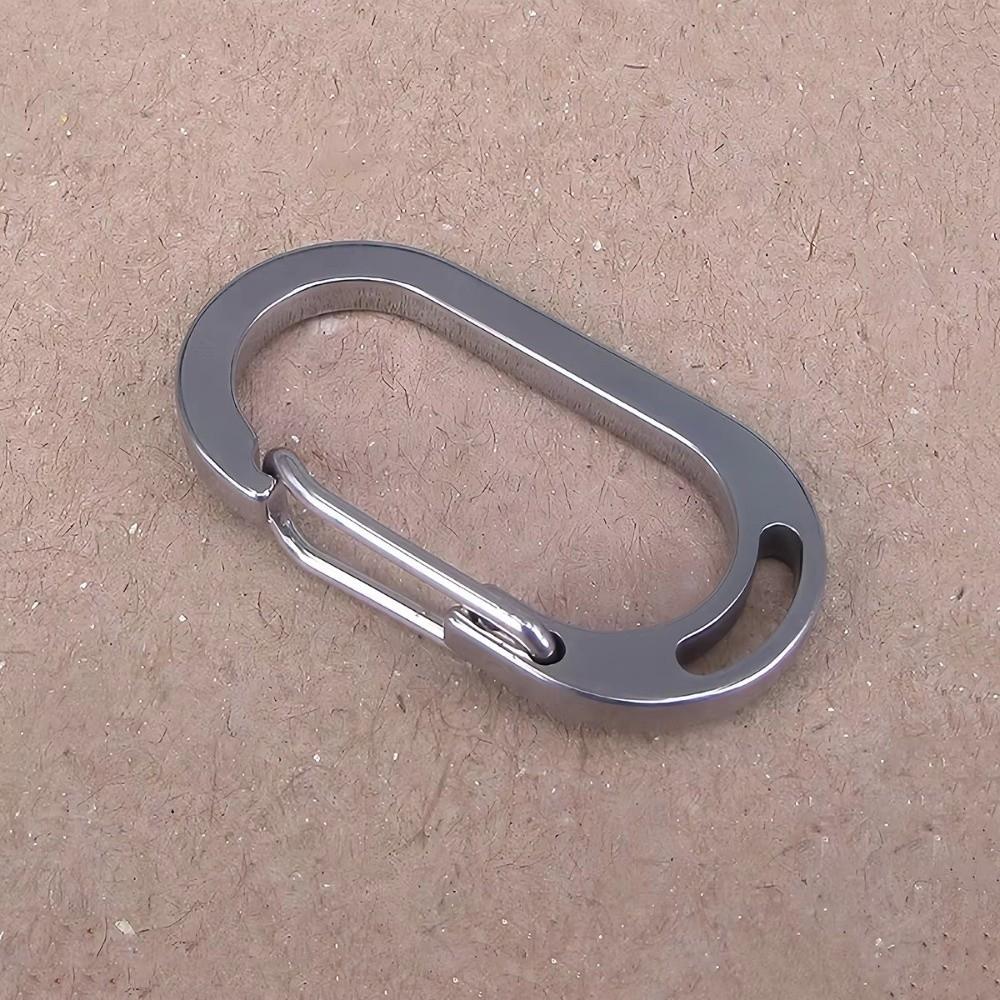 Spring Snap Design Stainless Steel Carabiner Multipurpose Backpack Buckle Hook  For Outdoor Camping