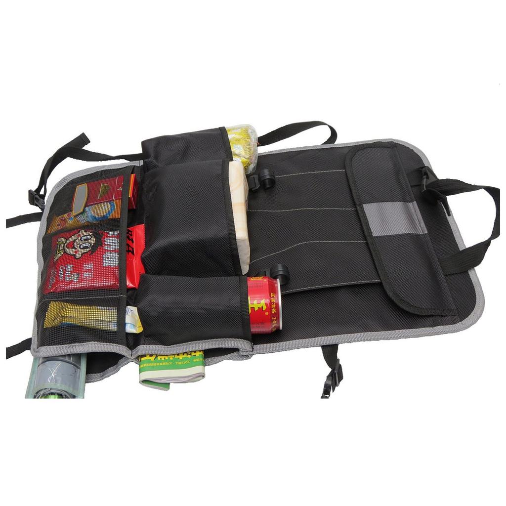 Органайзер на спинку сиденья автомобиля, многокарманная сумка для хранения, сумка из ткани Оксфорд, накладка против пинков