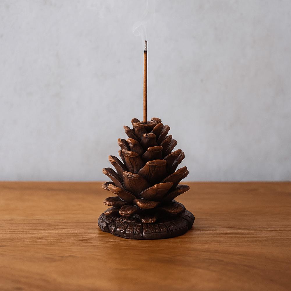 Stereoscopic Simulation Pine Cone Fragrance Base Funny Incense Insertion Incense Base Holder Home