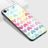 Tempered Glass Phone Case for iPhone Samsung Galaxy Infinix TPU Soft Edge Fashion Geometric Patterns Shockproof Cover