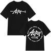 Fashion Vintage T-shirts Casual Hip-hop Loose T Shirts 2025 Gothic Punk T Shirts Rapper Maka Aura Tour Cotton Print Clothing