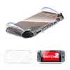 BCWXION Soft TPU Clear Dockable Case Cover and Tempered Glass Screen Protector for Nintendo Switch 2025 Dustproof, Drop-proof, Fingerprint-proof,