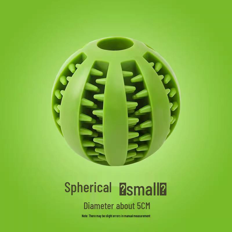 Pet Boredom Relief Rubber Molar Ball - Bite-Resistant Dog Toy for Teeth Cleaning and Energy Consumption (Small/Medium/Large, with Sound)