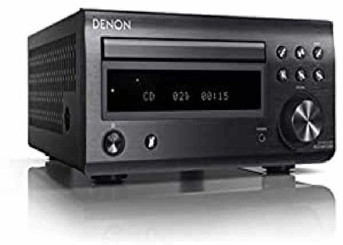 Micro-système Denon D-M41DAB - Lecteur CD/MP3, radio numérique DAB/DAB+/AM/FM, Bluetooth - 60W - Noir