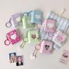 Keychain Mini Photocards Holder Snap Closure Album Book New Photo Album